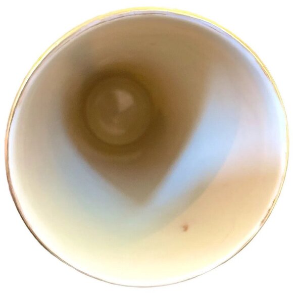 Belleek Willets Porcelain Vase With Hand-Painted Gold Accents & Heart Motif - Picture 6 of 12